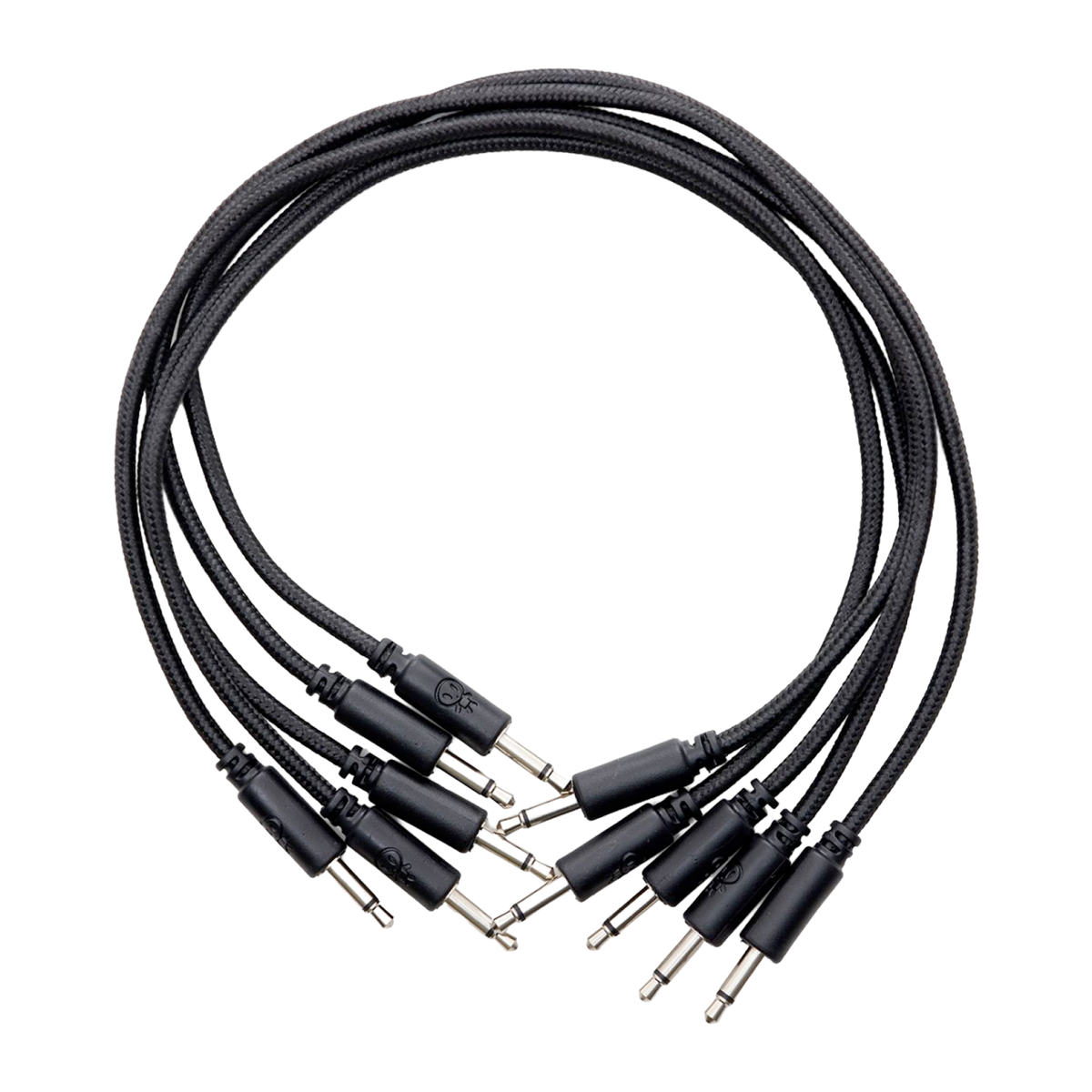Braided Eurorack Patch Cables 20cm (5 pcs) Black
