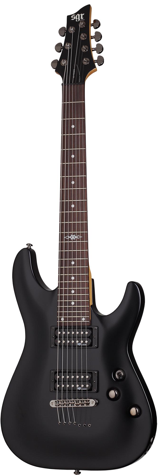 3814 C-7 SGR BY SCHECTER  BLK